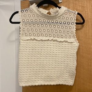 Zara knitted cropped top